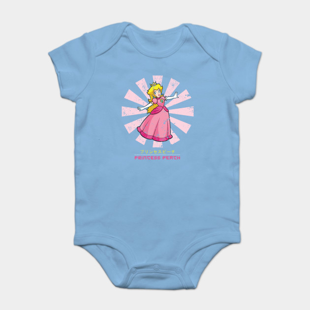Princess Peach Retro Japanese Super Mario Princess Peach Onesie